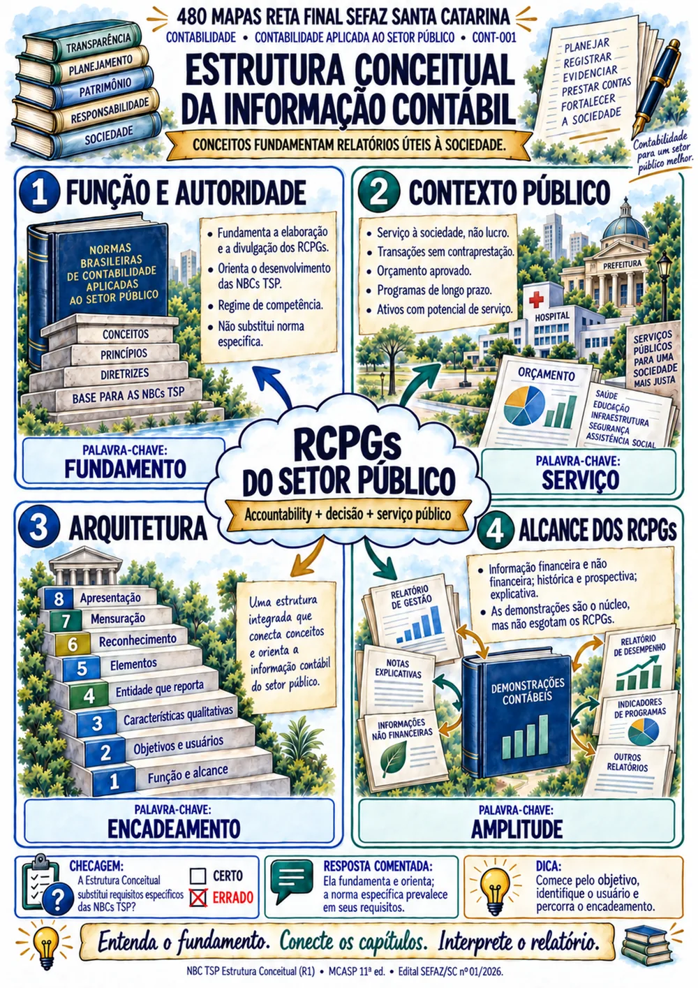 Mapa real de Estrutura Conceitual da Informação Contábil